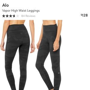 ALO Vapor High Waist Leggings in black camo